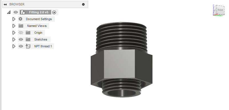 The adapter I made